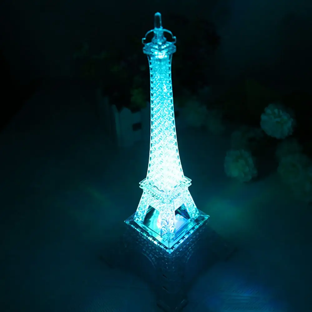 Useful Mobile power Safety Environmental friendly Colorful lights Eiffel Tower Night light Tower light Desktop decoration