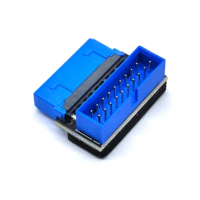 Placa base divisora USB de 19 pines a 19 pines, Conector de cabezal de 19 pines macho a hembra, adaptador elevador de enchufe USB3.2 GEN1 de 19 pines/20 pines