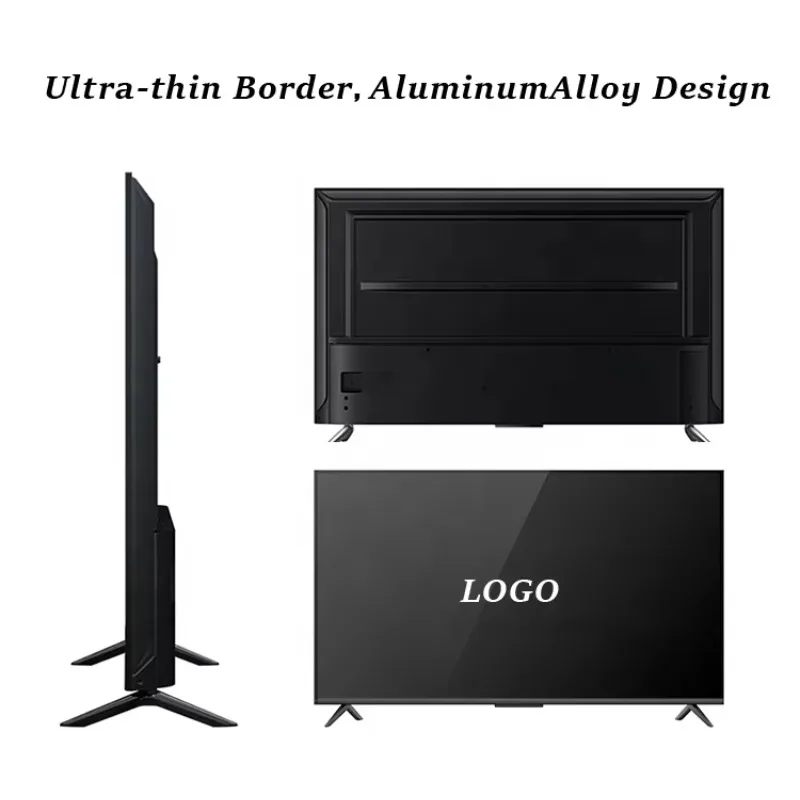 تلفزيون STLF DZ WJW متقدم رخيص الثمن 4K HD مقاوم للسقوط بدون إطار 50 بوصة تلفزيون ذكي يعمل بنظام أندرويد لمسرح الفندق المنزلي