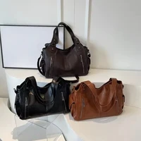 Soft Interior Compartment Shoulder Bags High Quality Contrasting Colors Crossbody Bags for Women Fashion Pu Leather Handbags - Image 4