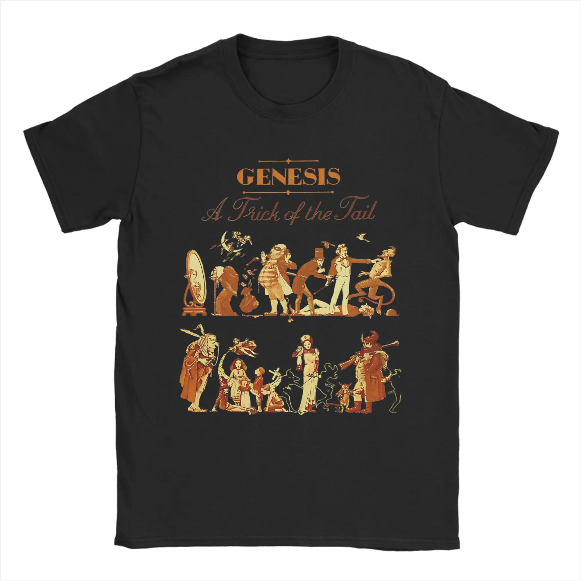 

Мужские футболки Genesis Band Хлопковые футболки Летняя классическая футболка с коротким рукавом Круглый вырез Хип-хоп Свободная футболка Большой размер 5XL 6XL