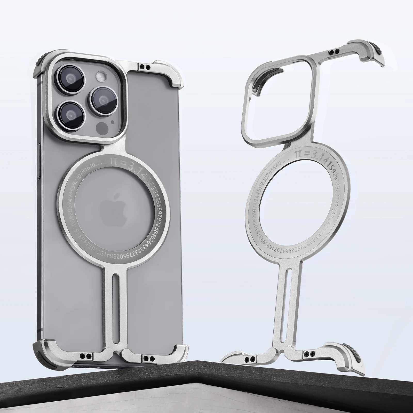 2024 Magsafe Phone Case for iPhone 15 15Pro Max Frameless Slim Phone Cover Magnetic Bumper AntiSlip Phone Protective Case