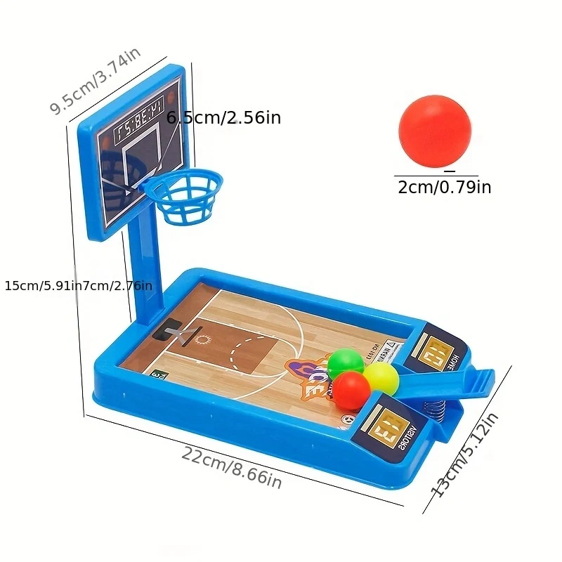 1PC เดสก์ท็อปบาสเกตบอลยิงเกมกีฬาเด็กเล่นชุด Hoop 3-Ball Interactive เด็กเกมกระดานเดสก์ท็อปของเล่น