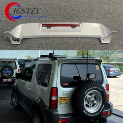 for Suzuki jimny spoiler with LED light High Quality ABS Material Car Rear Wing spoiler Primer Color 2007-2016