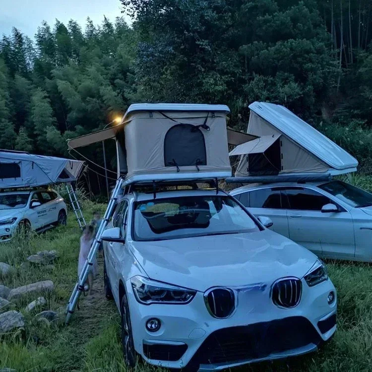 

Outdoor camper's hard shell car roof tent Hot sales