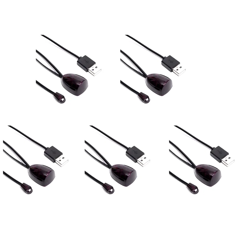 B04B-5X IR Extender Infrared IR Remote Control Receiver USB IR Receiver Adapter Transmitter For Cable Box Stereo Receiver