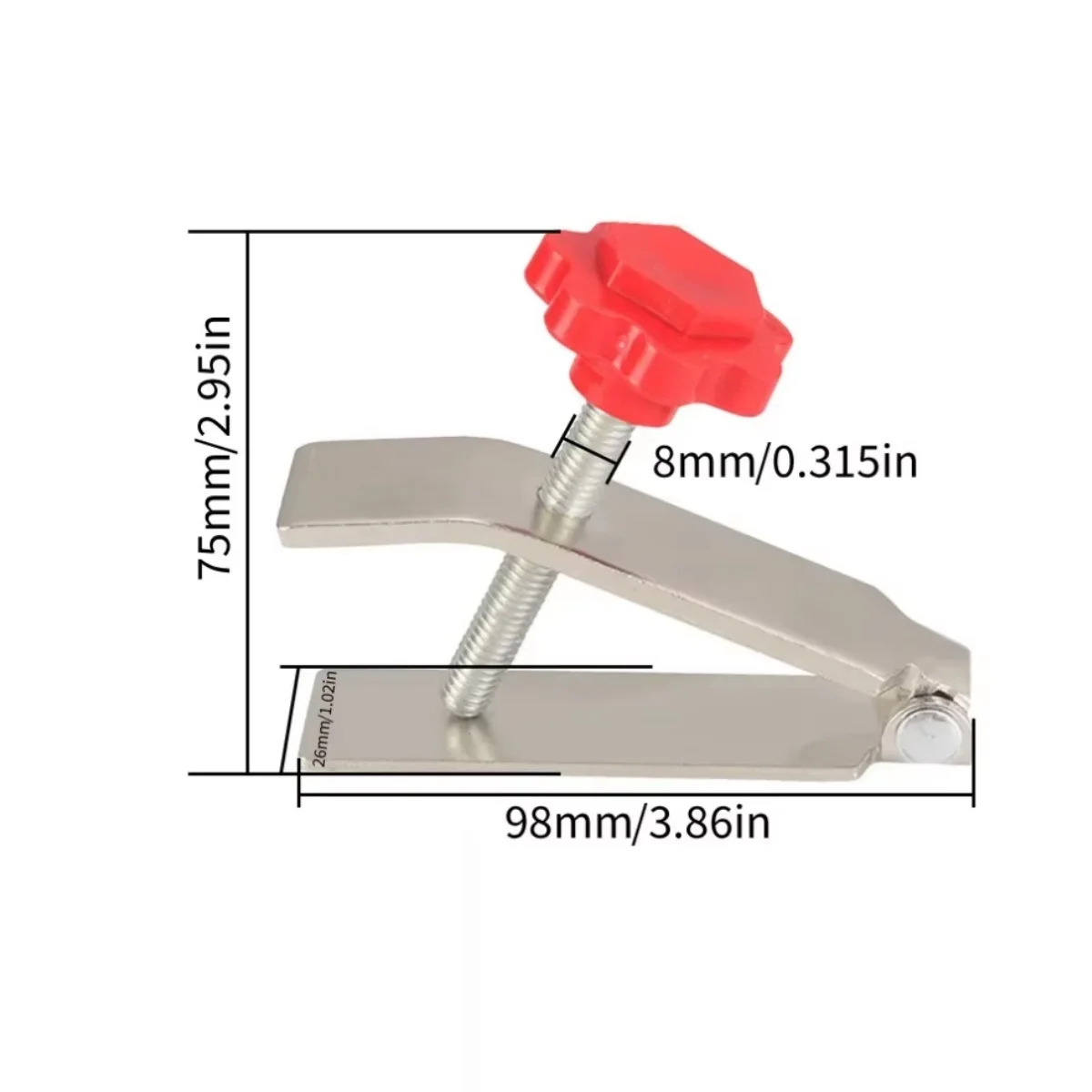 Tile Locator Tile Height Regulator Leveling Device 10-55mm Adjustable for Wall Ceramic Brick Fine Thread Rising