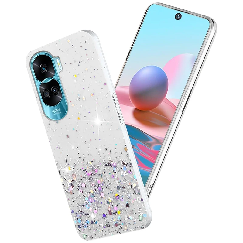 Shockproof Glitter Silicone Case For Huawei Honor 80 70 50 30 20 Pro SE Lite Luxury Crystal Soft Back Case 9X Pro 8X X40 X30 i