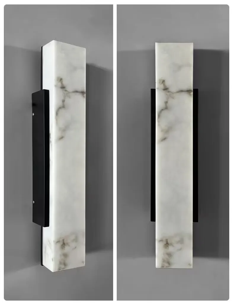 Outdoor imitation marble wall lamps, waterproof, antifreeze and sunscreen wall lamps on both sides of the door