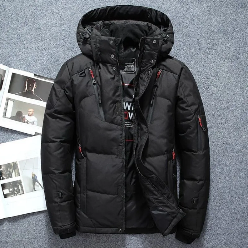 Neue Männer Unten Jacke Winter Mantel Kurze Lose Outdoor Parkas Verdicken Hurricane Lampe Warme Outwear Student Trend Mantel