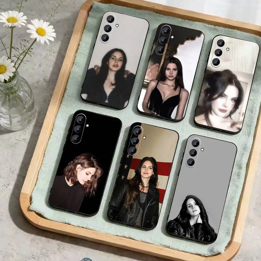 

L-Lana Del R-Rey Phone Case For Samsung Galaxy A73,21,22,32,71,53,52,51,80,5G Soft Black Cover