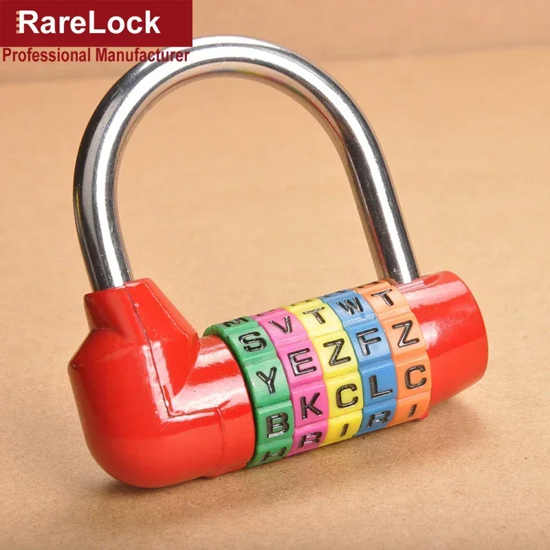 5 Color Letter Combination Padlock For Box Door Suitcases Travel Bag Locker Fitting Room Password Lock Rarelock ZS56 G