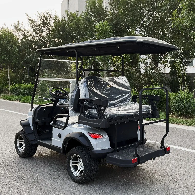 High Quality Small Off Road Club Car Off Road Tires 4 Seater Price 48V Electric Golf Cart With Solar Panel For Power Generation