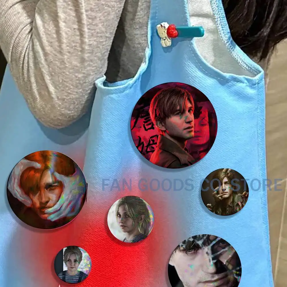 S-Silent Hill Game 2 remake Badges Creative Tinplate Button Pins Brooch Creative Quotes Badge Clothes Backpack Jewelry Gift