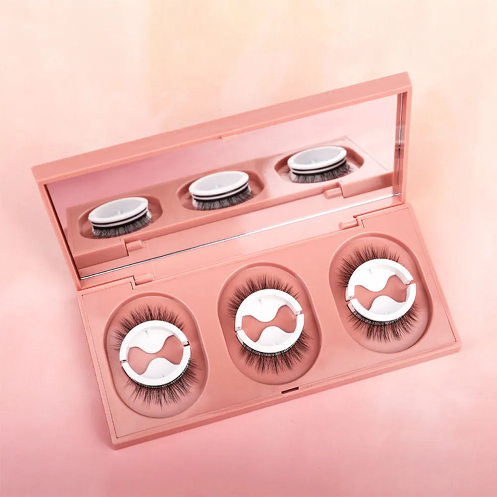 3 Pairs Natural Reusable Self-Adhesive Eyelashes – Lightweight, Comfortable, No Glue Needed