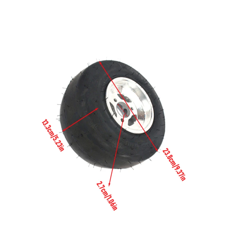 Durable 10X4.50-5 ATV Tires on Rims Full Kit for Rear and Front Wheel Assembly on Drift Karts