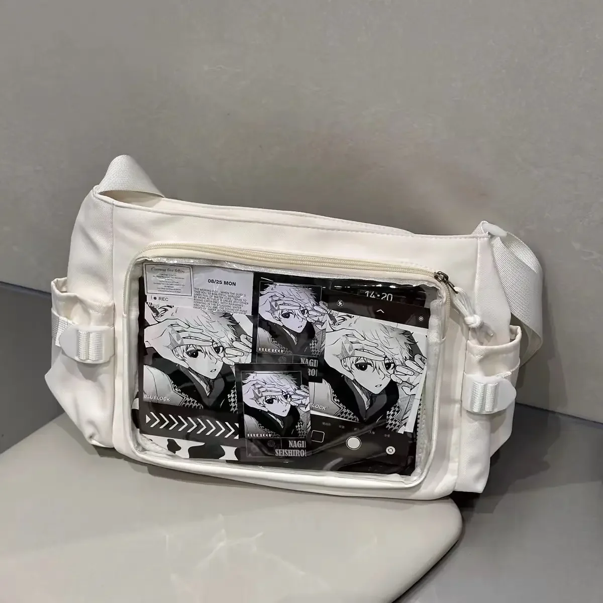 Campus Versatile Simple Solid Color One-shoulder Crossbody Postman Bag for Girls Ulzzang Ita Bag JK Uniform Storage bag 2