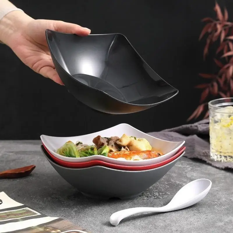 Lightweight 4PCS Unbreakable Salad Bowls Reusable Rice Cereal Oatmeal Dinner Bowl Set for Kitchen Camping and Meal Prep Scene