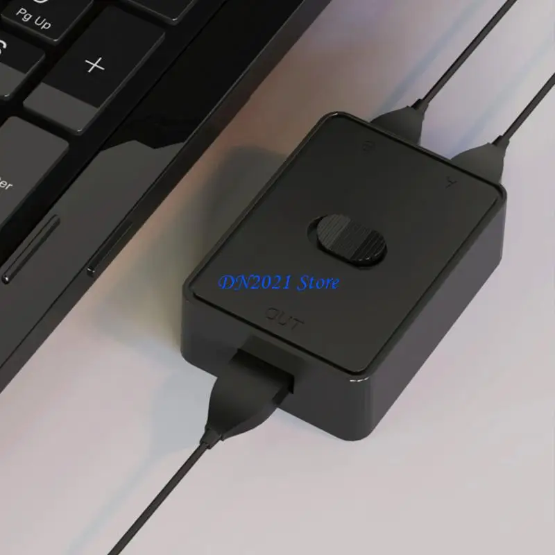F3KE USB Switcher Printer Scanner USB Sharing Switches Splitter for Two PCs with USB