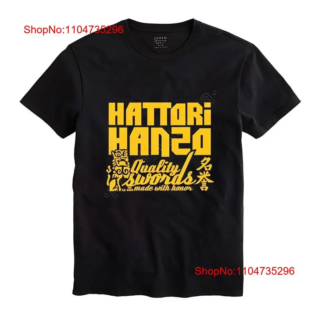 Футболка Hattori Hanzo, мужская, черная, размер S 5XL, винтажная, растянутая, дизайнерская одежда, слегка дышащий топ для повседневной носки