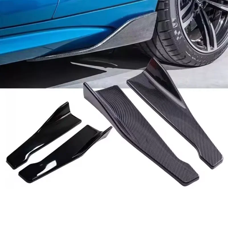 

1 Pair Car Rear Bumper Lip Trim Protector Car Side Skirt Cover Car Corner Bumper Guards with screws 48CM Length For Audi BMW