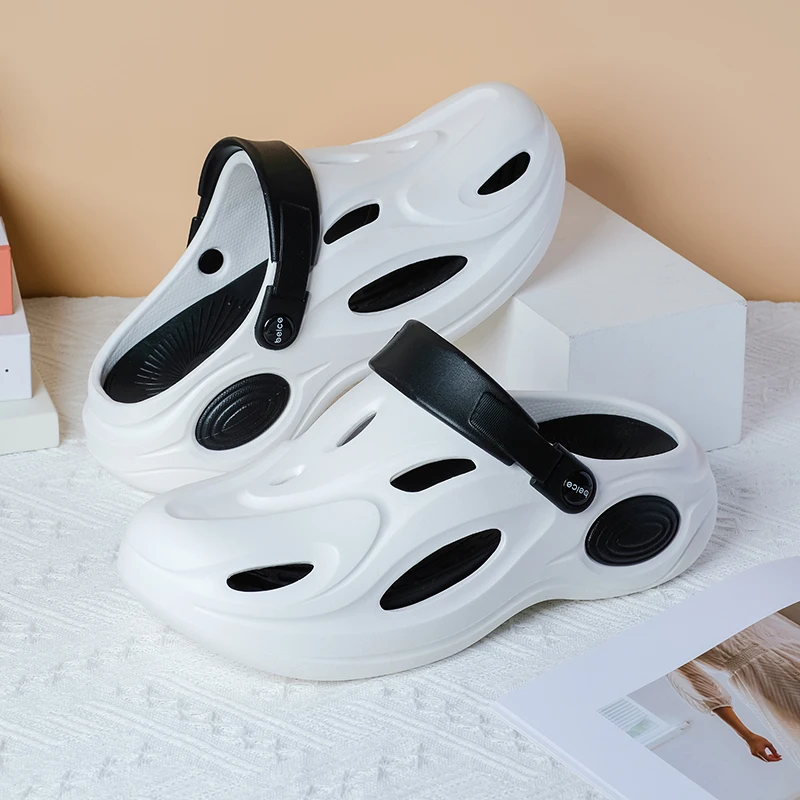 

Summer Couple's EVA Slippers Fashion Man Waterproof Shoes Men's Indoor Outdoor Thick Bottom Sandals Mens Comfortable Beach Shoes