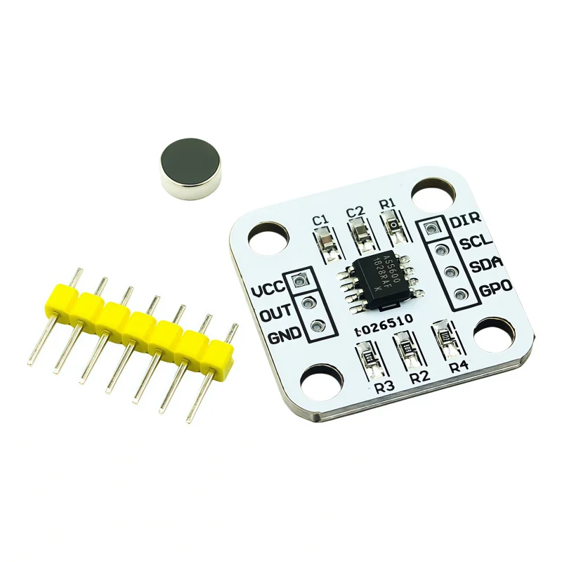AS5600 Magnetic Encoder 12-bit 3.3V Non-contact High Precision Magnetic Induction Angle Measurement Sensor Module