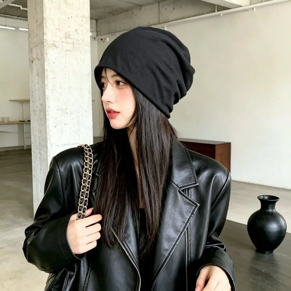 Winter Warm Soft Slouchy Beanie Hat Women Knit Cap Stretchy Oversized Headwear Fashionable Comfortable Daily Casual Wear