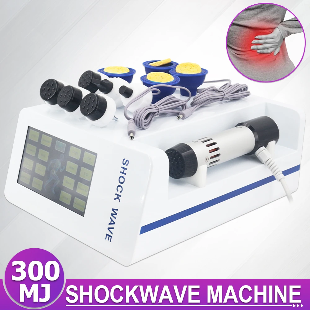 300MJ Shock Wave Therapy Machine EMS For ED Treatment And Relieve Leg Pain Professional Physiotherapy Shockwave Massager Newest