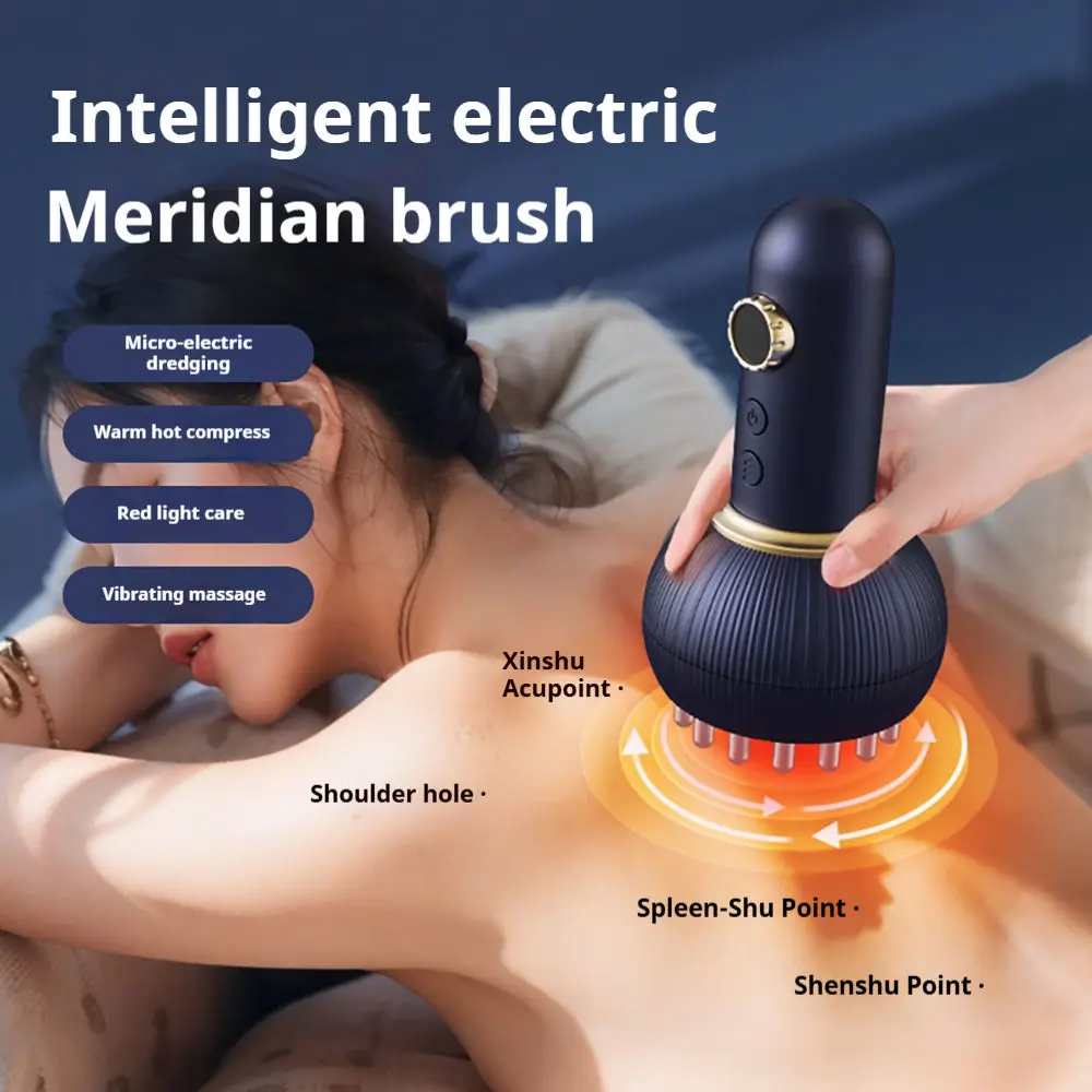 

Electric Scraping Instrument Scraper Gua Sha Massage Muscle Relaxation Heating Cupping Instrument Meridian Tool