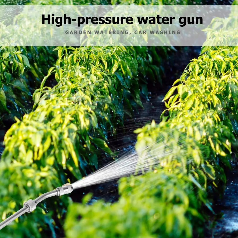 30-70cm High Pressure Water Gun Car Beauty Cleaning Jet Garden Washer Hose Nozzle Sprayer Watering Spray Sprinkler Cleaning Tool