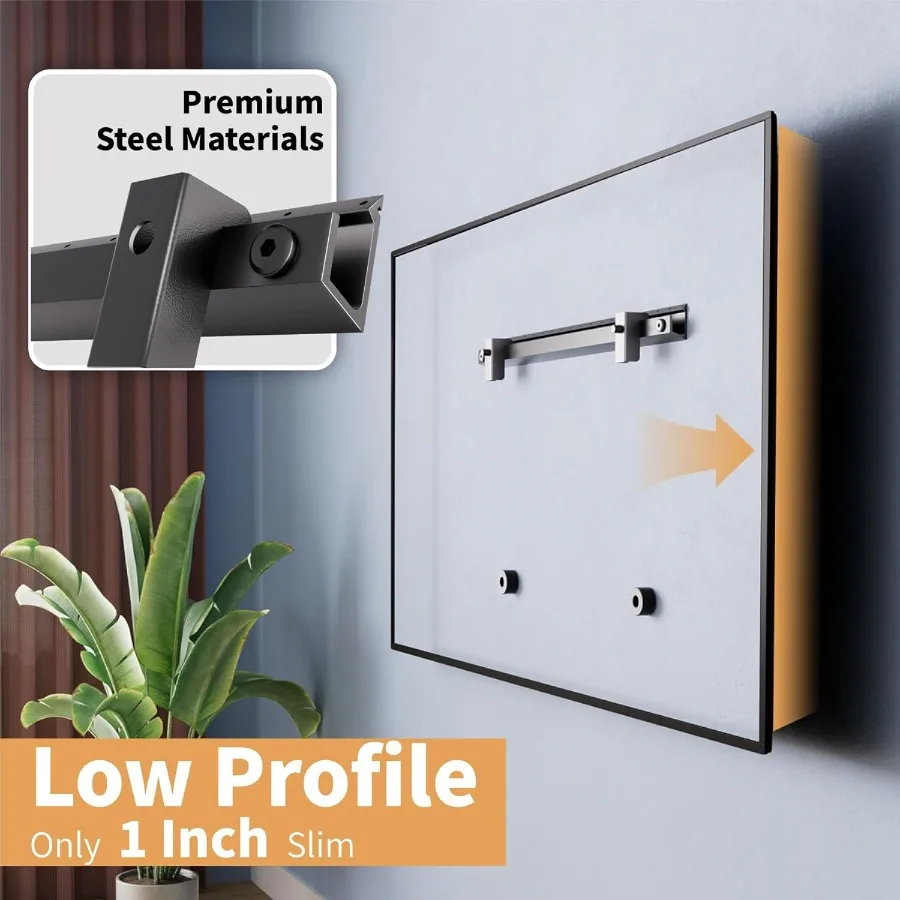 3Set Studless TV جدار جبل الثقيلة دريوال التلفزيون قوس شماعات ل 3275 بوصة شاشة مسطحة التلفزيون لا مسمار لا الحفر لا المراسي سهلة #2