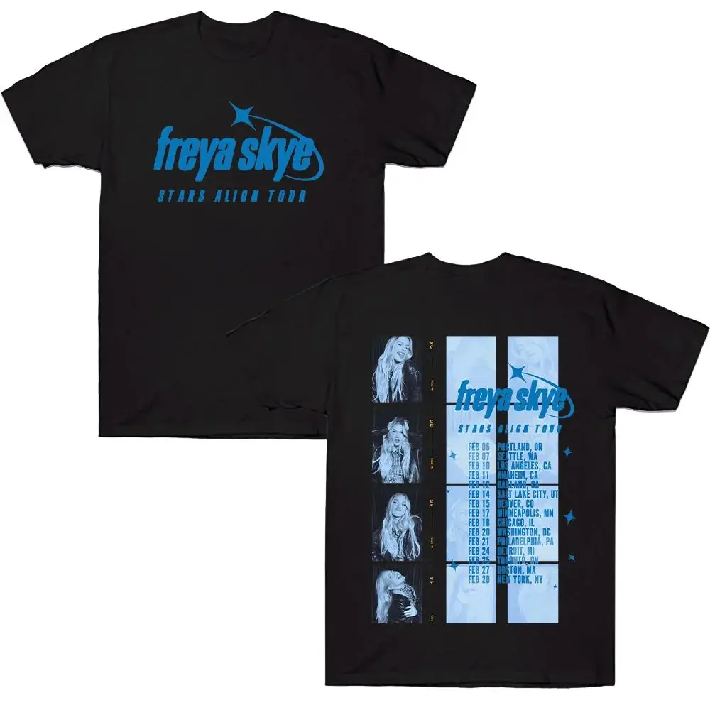 

Y2K Tops Freya Skye T-Shirt Freya Skye Stars Align Tour T Shirt Tour 2026 Tees High Quality Cotton Comfortable Clothing Unisex