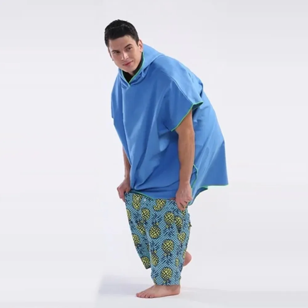 

Microfiber Quick-drying Swimming Towels Hooded Quick Dry Swimming Dry Towels Windproof Absorbent Beach Poncho Towels Home