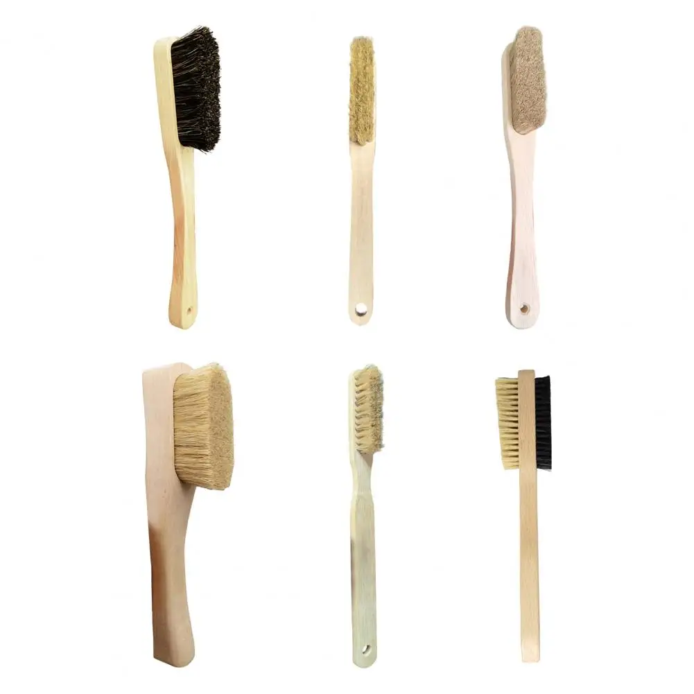 2-In-1 Rock Climbing Brush Chalk Cleaning Tool Bouldering Brush with Beech Wood Handle Callus Remover Boar Hair Brush