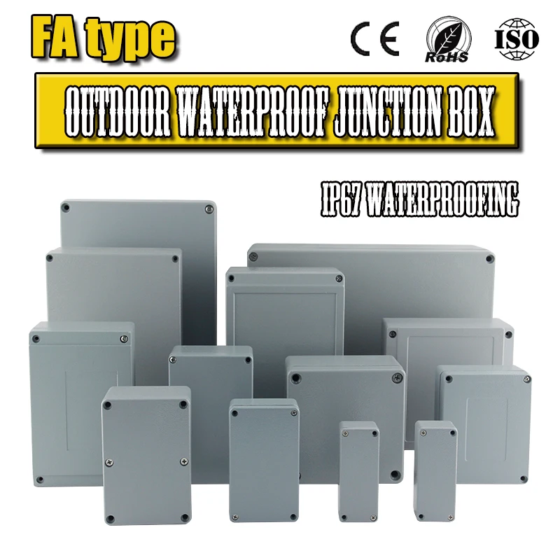 IP67 waterproof, cast aluminum wiring waterproof box for outdoor engineering explosion-proof power supply sealed box, button con