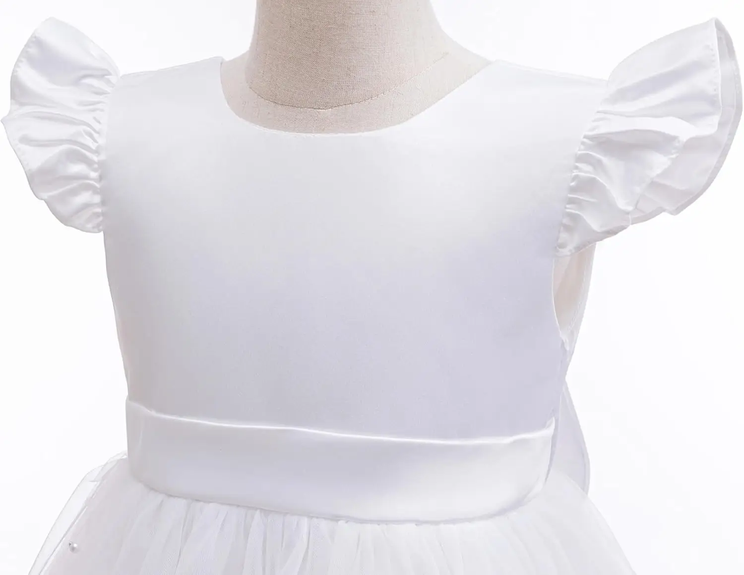 Bloemenmeisje chiffon jurk kinderen bruidsmeisje bruiloft, verjaardag communie prinses tutu jurk, elegante formele gelegenheid jurk