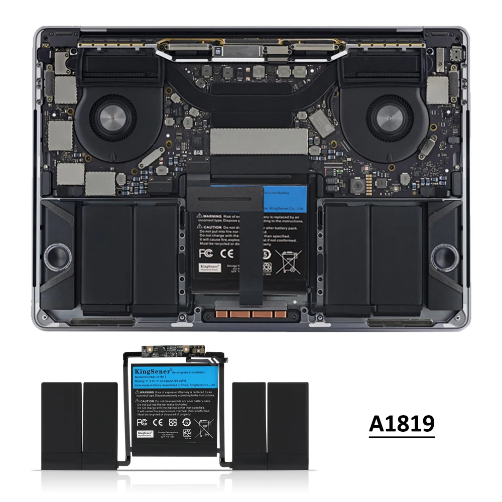 KingSener A1819 Batteria per Apple MacBook Pro 13'' Touch Bar A1706 Fine 2016 Metà 2017 EMC 3071 EMC 3163 MLH12LL/A MPXV2LL/A