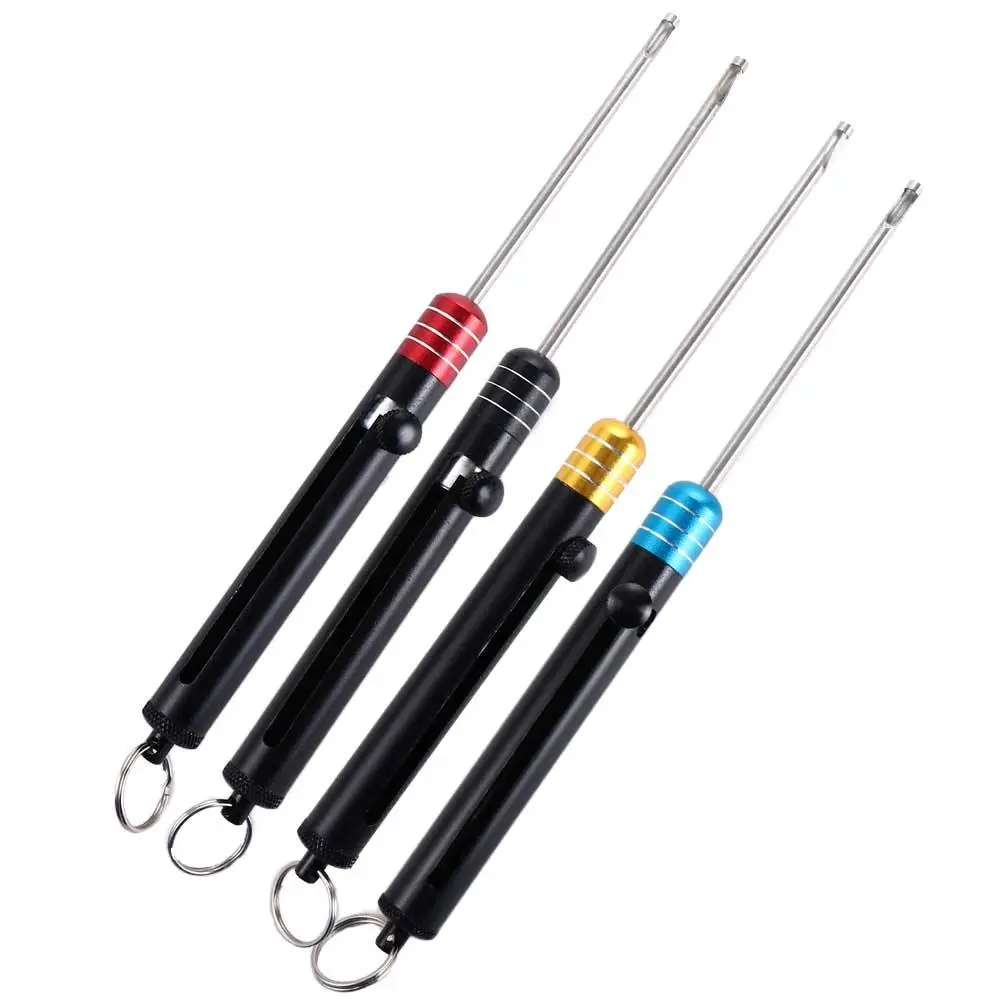 1Pcs Retractable Fish Unhook Extractor Detacher Hook Remover Knot Picker Tier Aluminum Safety Portable Fishing Tools