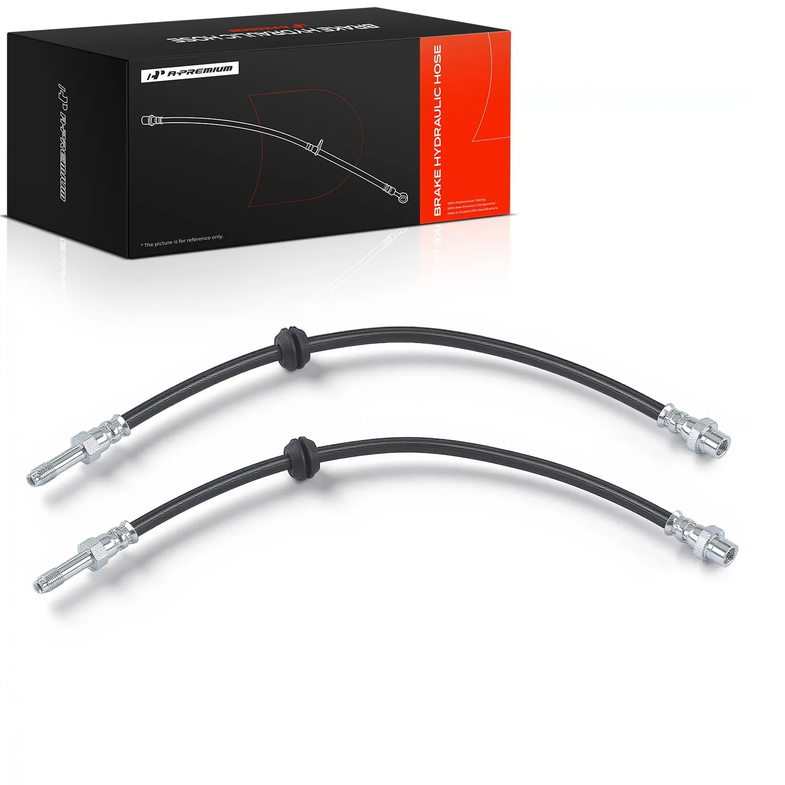 A-Premium 2Pcs Front Driver & Passenger Side Brake Hydraulic Hose for BMW 323i 328i 1999-2000 325i 330i 2001-2005 323Ci 2000 Z4