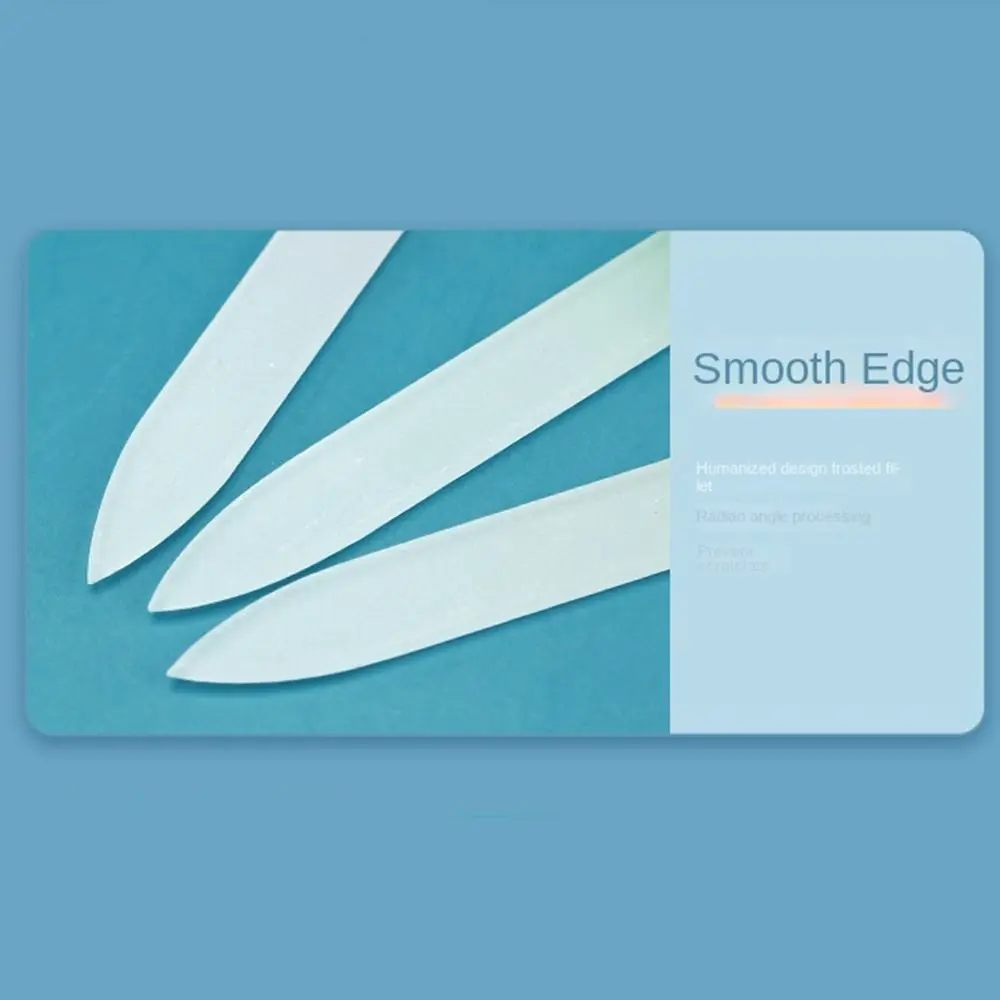 粗い表面ナノガラス爪やすりカラフルな耐久性のある爪研磨ストリップ両面平滑研磨スティック女性