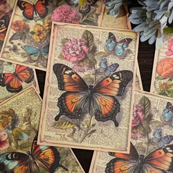 Mr. Paper 1 Style 20Pcs/pack Butterfly Lovers series material paper for DIY phone case envelope and other handbook decoration