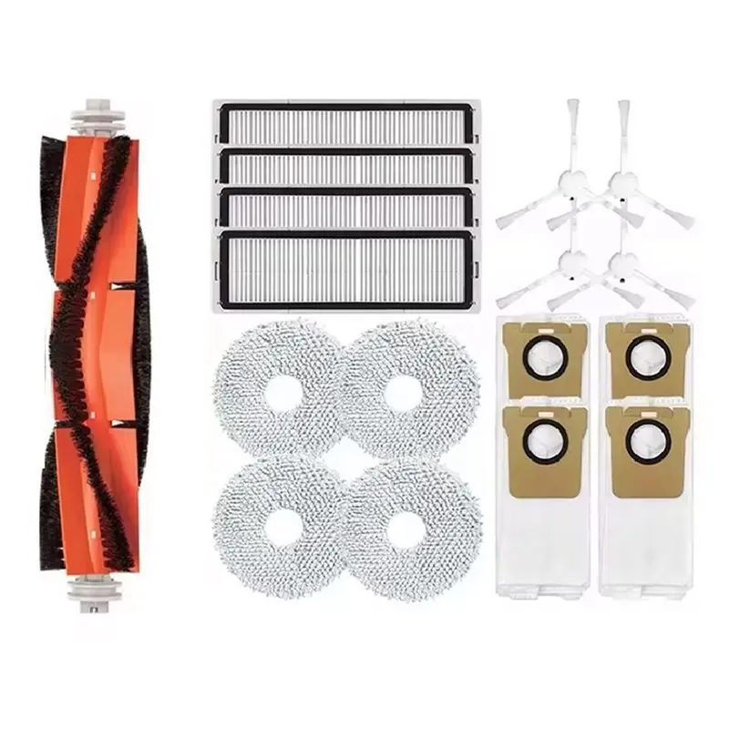 【POPULAR PICK】Accessories For Robot Vacuum X10+ X20 B101GL- Main Side Brush, Hepa Filter, Dust Bag, Rag Mop(17Pcs) Spare