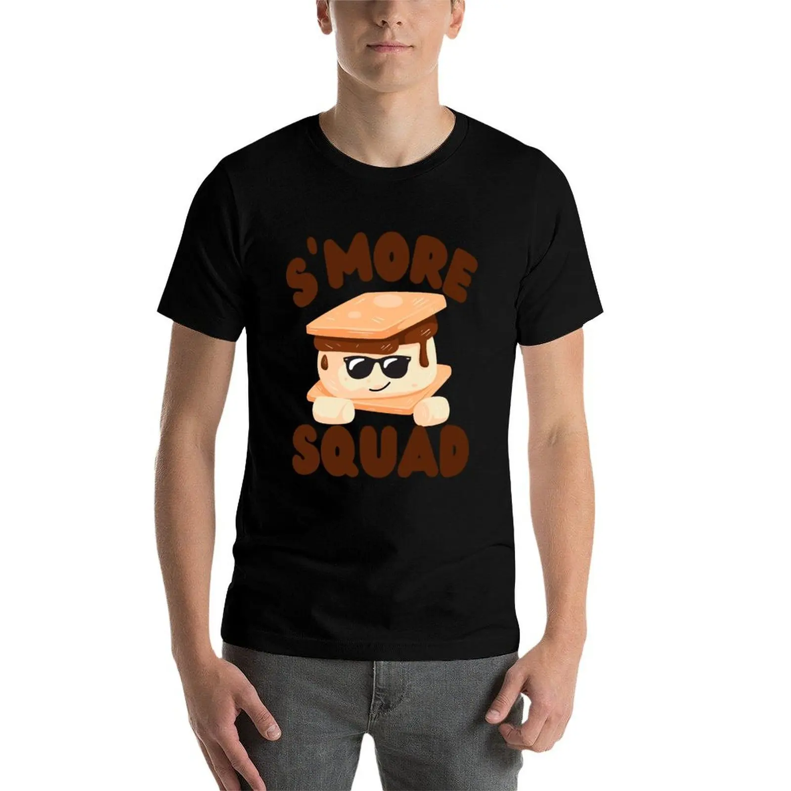 S'more Squad Cute Food kawaii - A funny gift for fruit food lovers T-Shirt man graphic t shirt cotton tshirt 100% T-Shirt