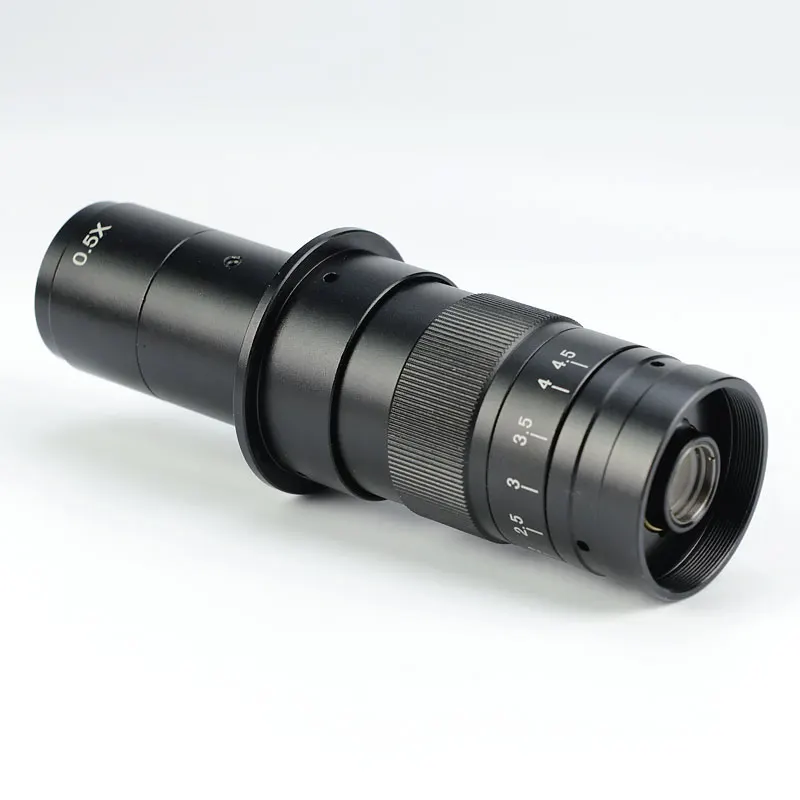 Objectif de caméra de microscope industriel à zoom 0,7X-4,5X, objectif à monture C, 1 pièce
