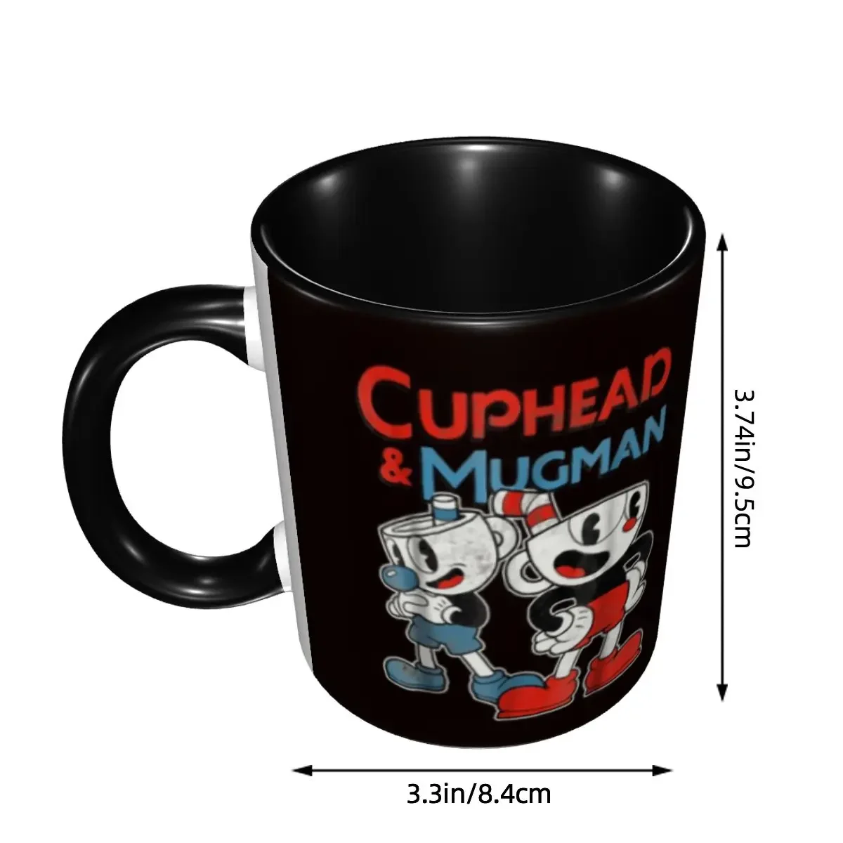 Cuphead Mugman Dynamic Duo Graphic Coffee Mugs DIY Customized Ceramic Mug Cup Creative Present