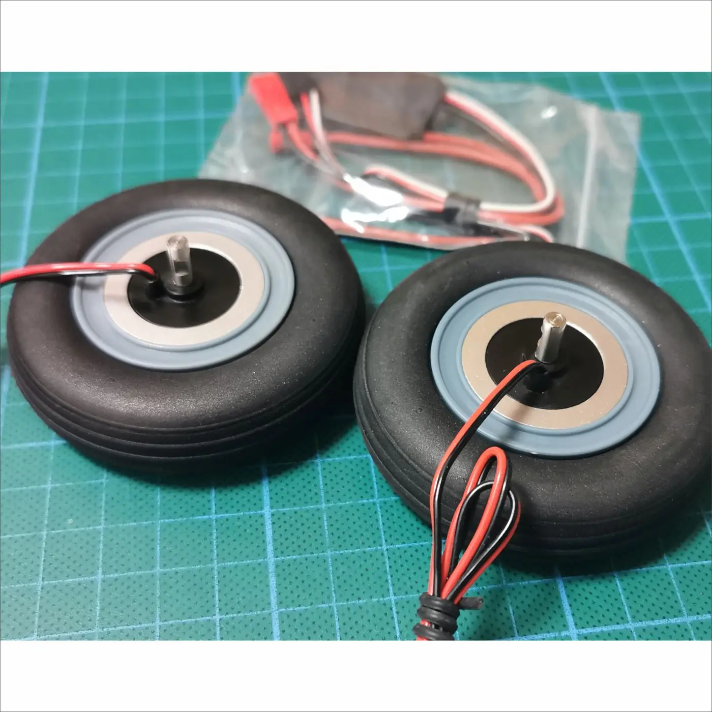 Ultra Light Electric Brake Wheels For FW J-10 RC EDF Turbine Jet Plane JP Hobby Brake System