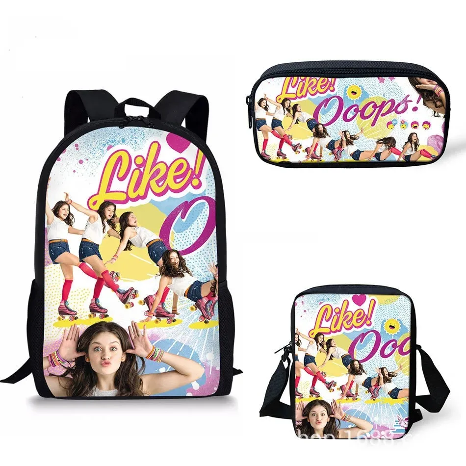 The popular Pretty Am Luna 3D Print Aluno Escola backpack from Harajuku includes a laptop backpack, a backpack, a slanted
