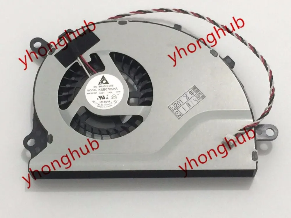 Delta Electronics KSB0705HA CD56 Server Cooling Fan DC 5V 0.40A 4-Wire