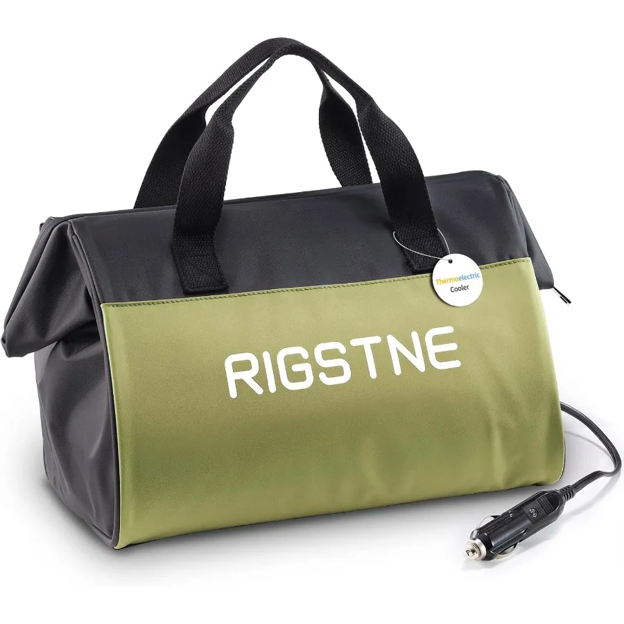 

Electric Cooler Bag 12V Thermoelectric Cooler Warmer Plug in for Vehicles Portable Refrigerator for Car RV and Camping Use 18L/